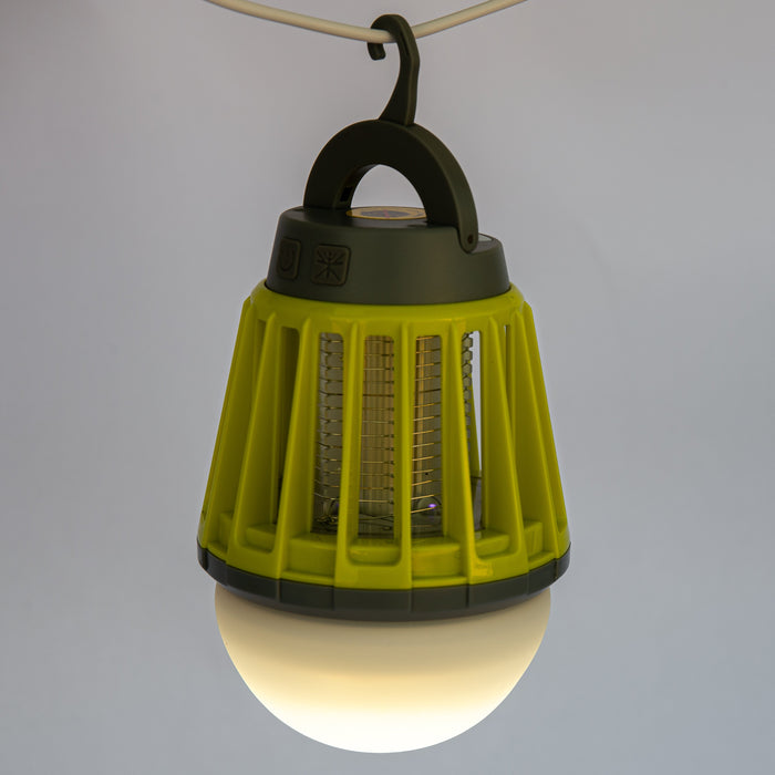Szúnyog elleni lámpa, akkumulátorral (USB töltés)