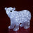 Akril dekoráció LED-ekkel, jegesmedve, mérete 42x58 cm, IP44, 230V
