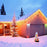 Dekoratív téli díszvilágítás, meleg fehér fény - fényfüzér csomag: 28m eresz, 5m erkély, 2x3m ablakok, tartozékokkal