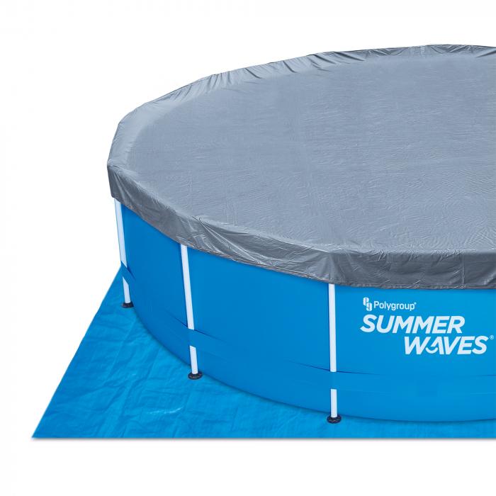 Mega Summer Waves szétszedhető medence, fémvázzal 457x122cm (teljes készlet tartozékokkal együtt)